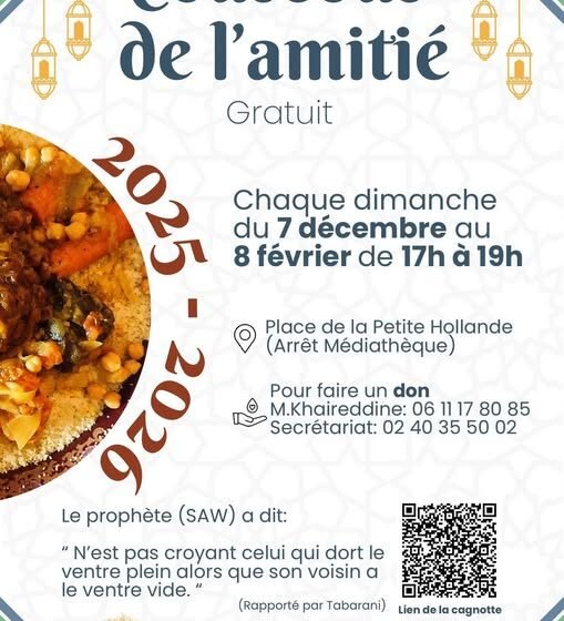 Distribution Gratuite de Couscous Nantes 44