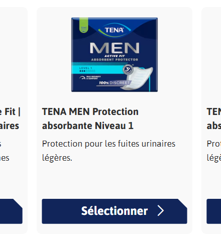 Echantillon gratuit – Tena Men1