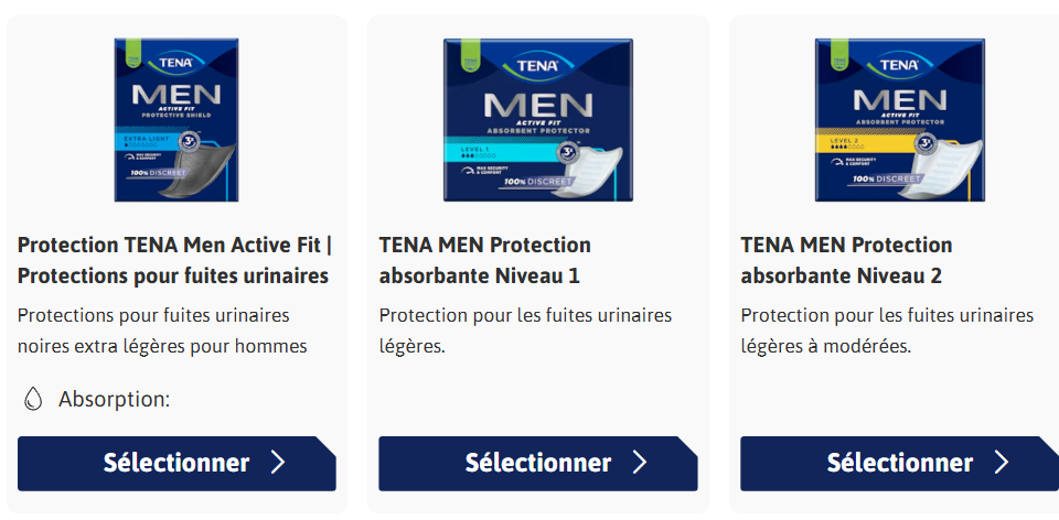 Echantillon gratuit – Tena Men1