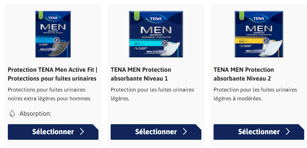 Echantillon gratuit – Tena Men1