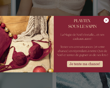Jeu Concours Playtex sous le sapin