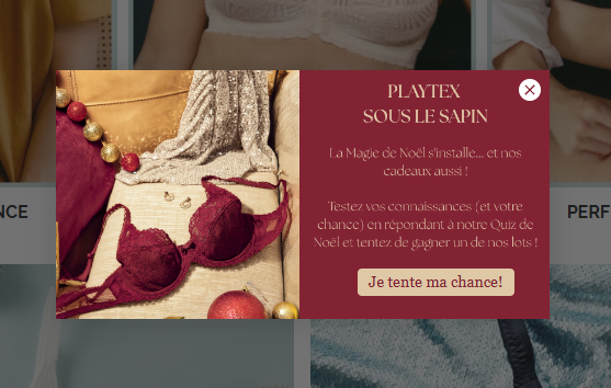 Jeu Concours Playtex sous le sapin