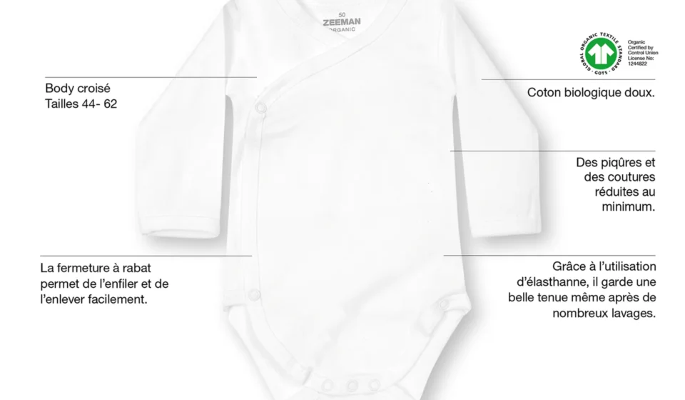 Un body gratuit en coton biologique